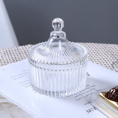 Crystal Glass Jar with Lid – Elegant Storage Jar for Home & Kitchen image 3