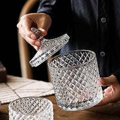 copy of Crystal Glass Jar with Lid – Elegant Storage Jar for Home image 0