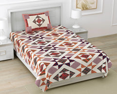 Ajrakh Print Single Bed Sheet