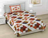 Traditional Ajrakh Block Print Bed Sheet