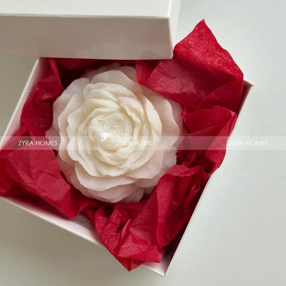 Rose-Shaped Candle | Elegant & Romantic Home Accent image 0