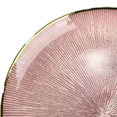 Luxury Gold Rim Square Glass Plate – Elegant Serving & Dinnerware image 1