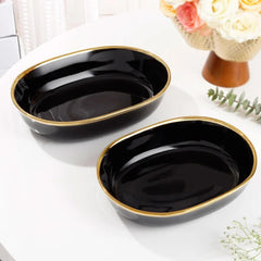 Elegant Two-Tier Ceramic Fruit Plate with Wooden Holder – Stylish Table Décor image 2