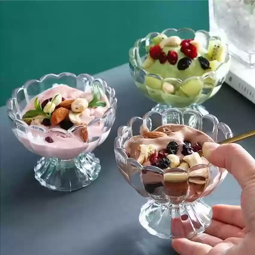 Glass Ice Cream Dessert Bowl Set of 6 – 120ml image 0