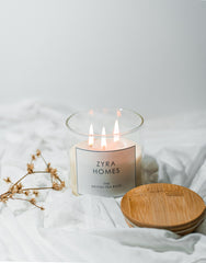 Big Wooden Lid Scented Soy Candle