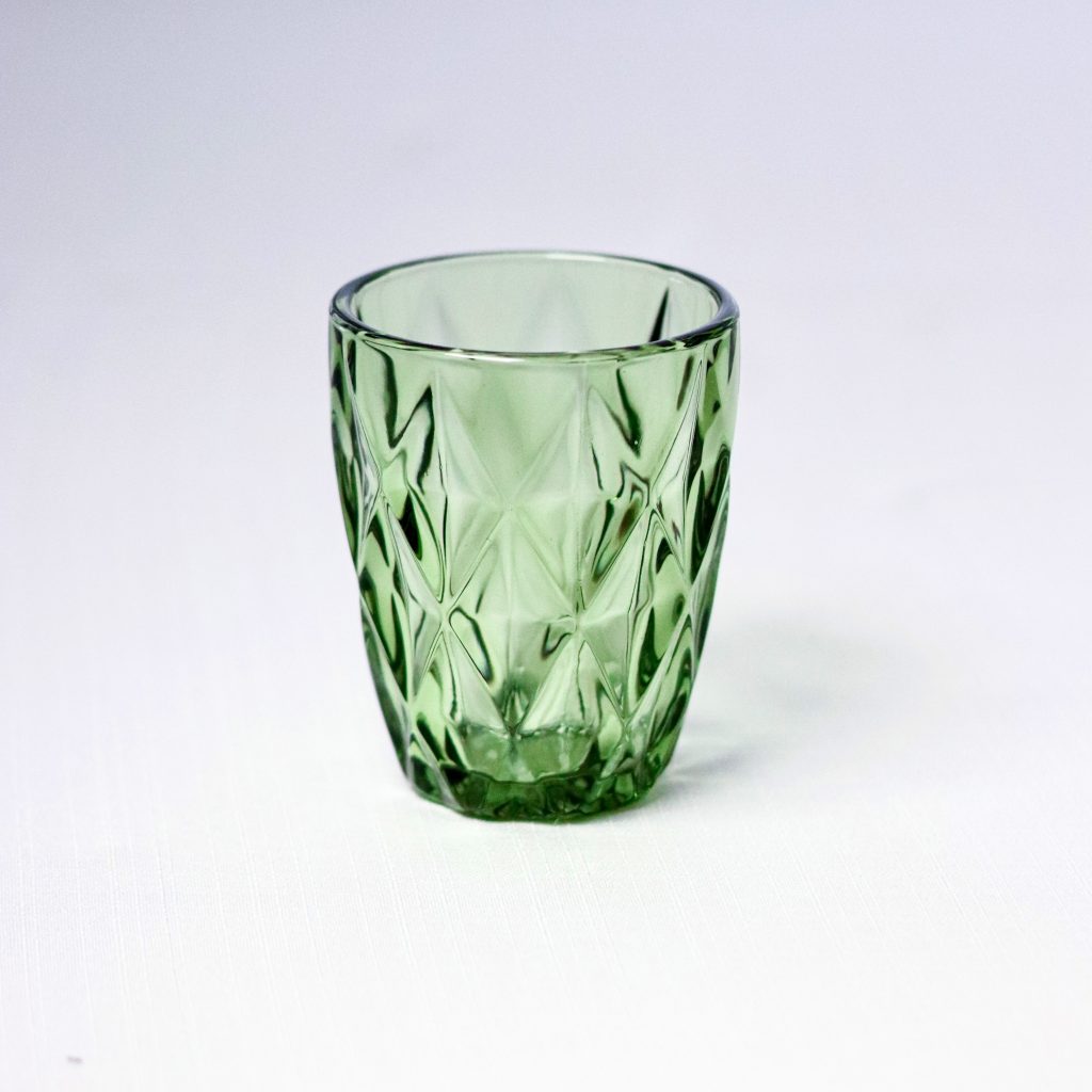 Green Color  Glasses 1 piece- 300ML, Stylish and Durable image 0