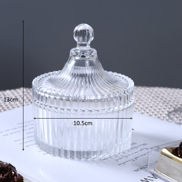 Crystal Glass Jar with Lid – Elegant Storage Jar for Home & Kitchen image 4