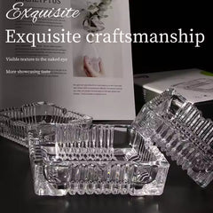Luxury Crystal Glass Ashtray – Elegant & Stylish Home Décor image 1