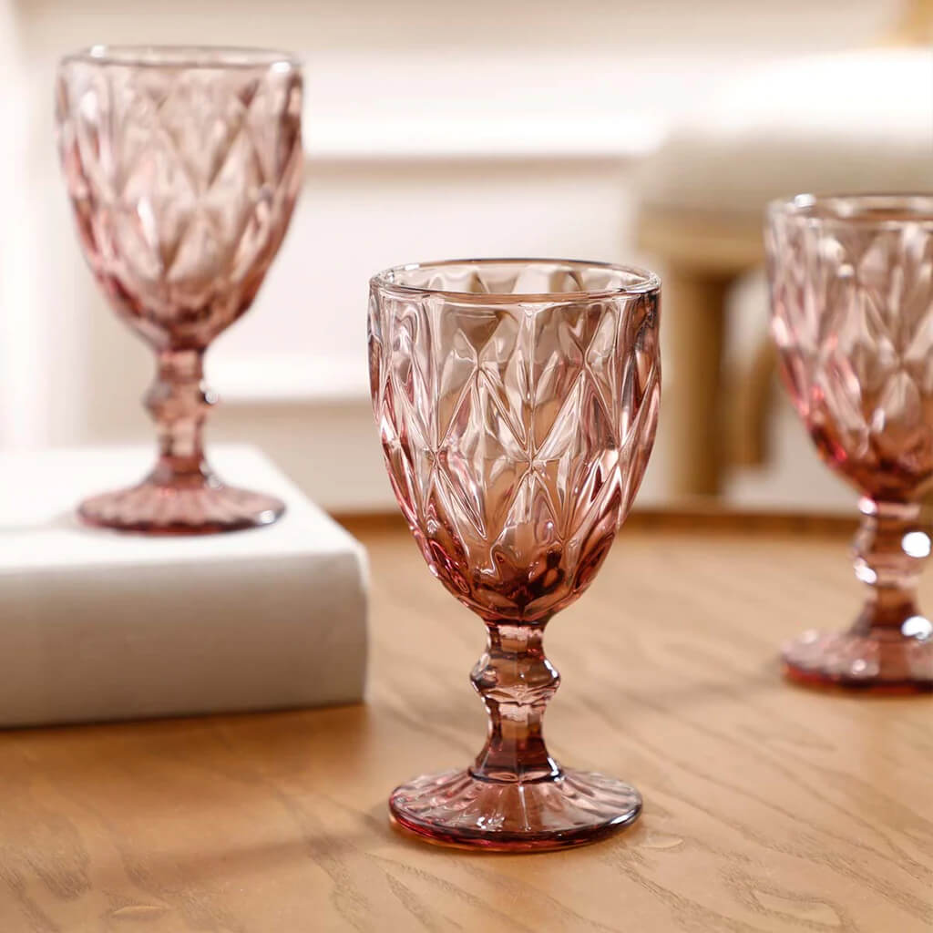 Rose wine glasses set of 2 piece- 300ML, Stylish and Durable image 2