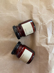 Set of 2 Amber jar candle | Simple, Classic Elegance