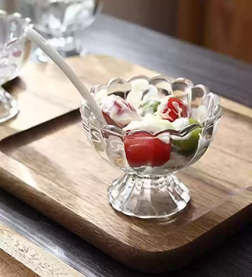 Glass Ice Cream Dessert Bowl Set of 6 – 120ml image 4