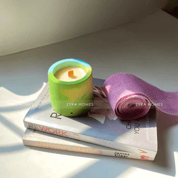 Concrete Container Candle | Modern & Durable Design image 0