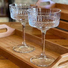 Cocktail Glass set of 2 - 280ml  – Elegant Crystal Drinkware image 2