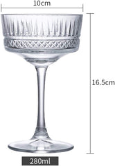 Cocktail Glass set of 2 - 280ml  – Elegant Crystal Drinkware image 3