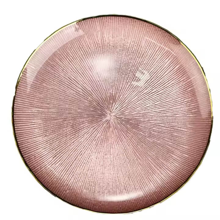 Luxury Gold Rim Square Glass Plate – Elegant Serving & Dinnerware image 2