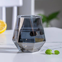 Crystal Whiskey Glasses Set - 310ML, Black Color, 6 Pieces - Premium Quality, El image 0